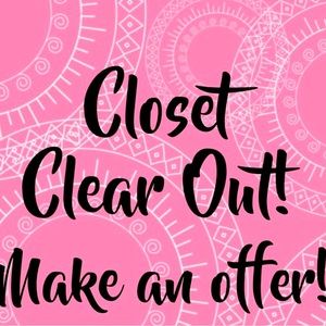 Cleaning out the closet sale!